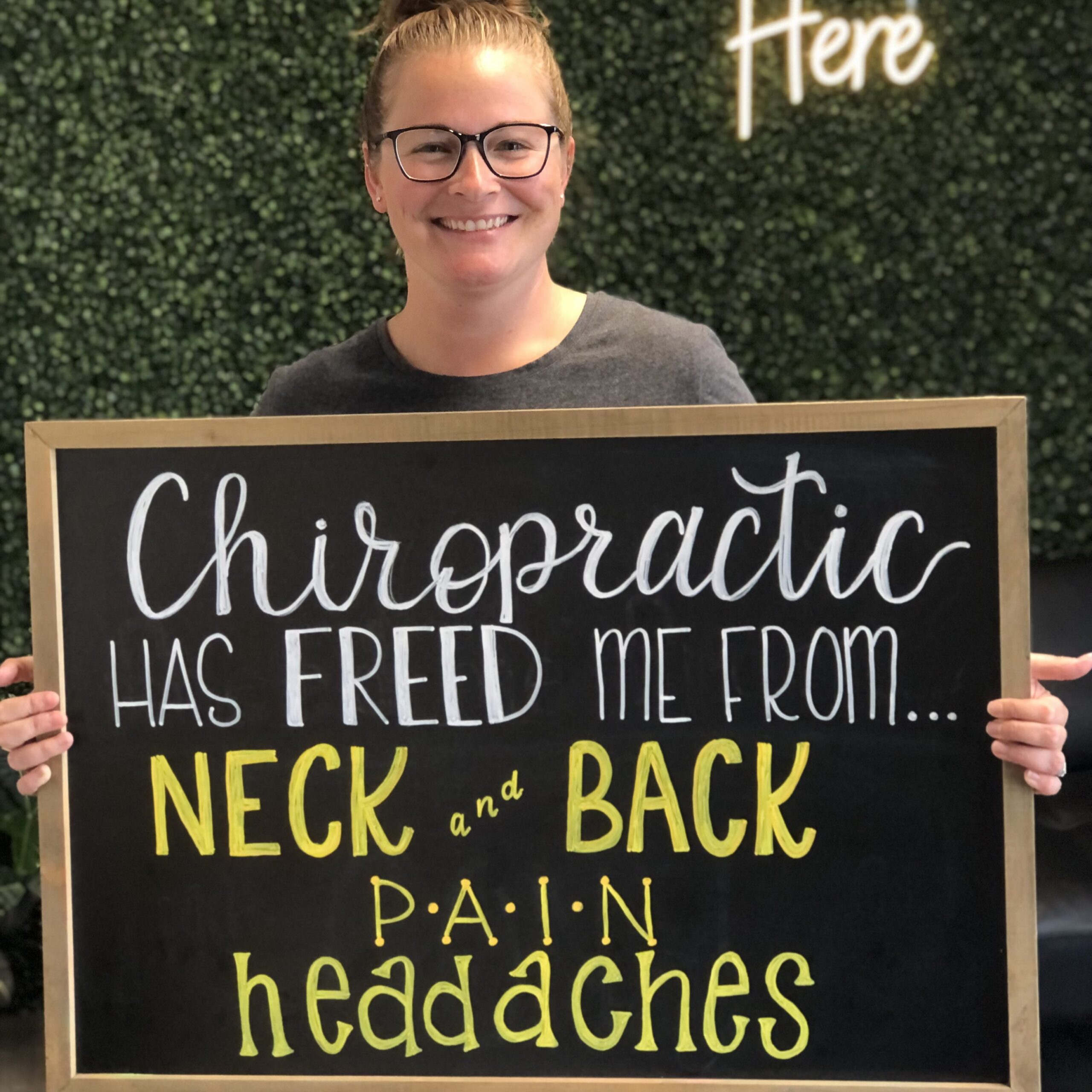 Legacy patient reporting freedom from neck and back pain