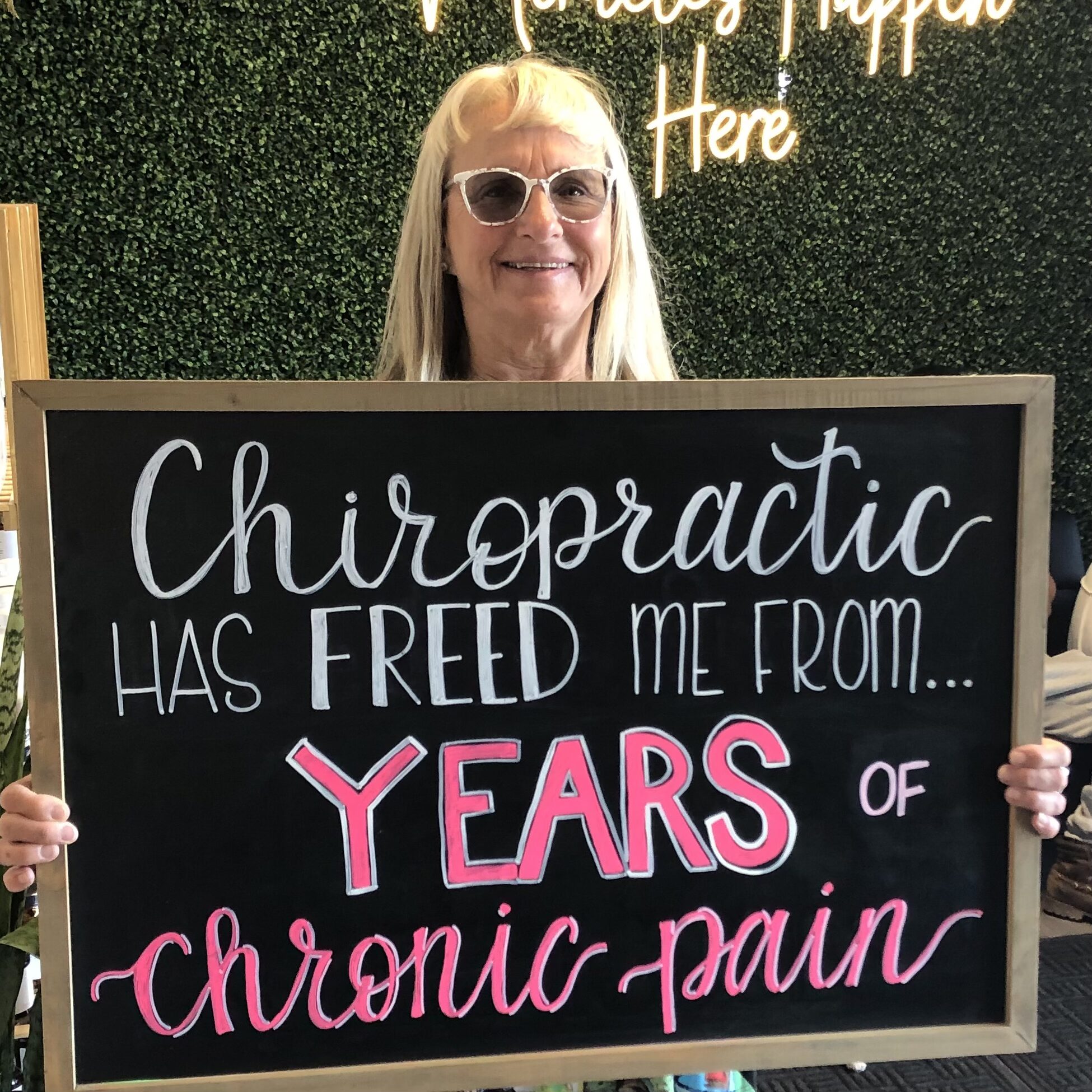 Legacy patient reporting freedom from years of chronic pain