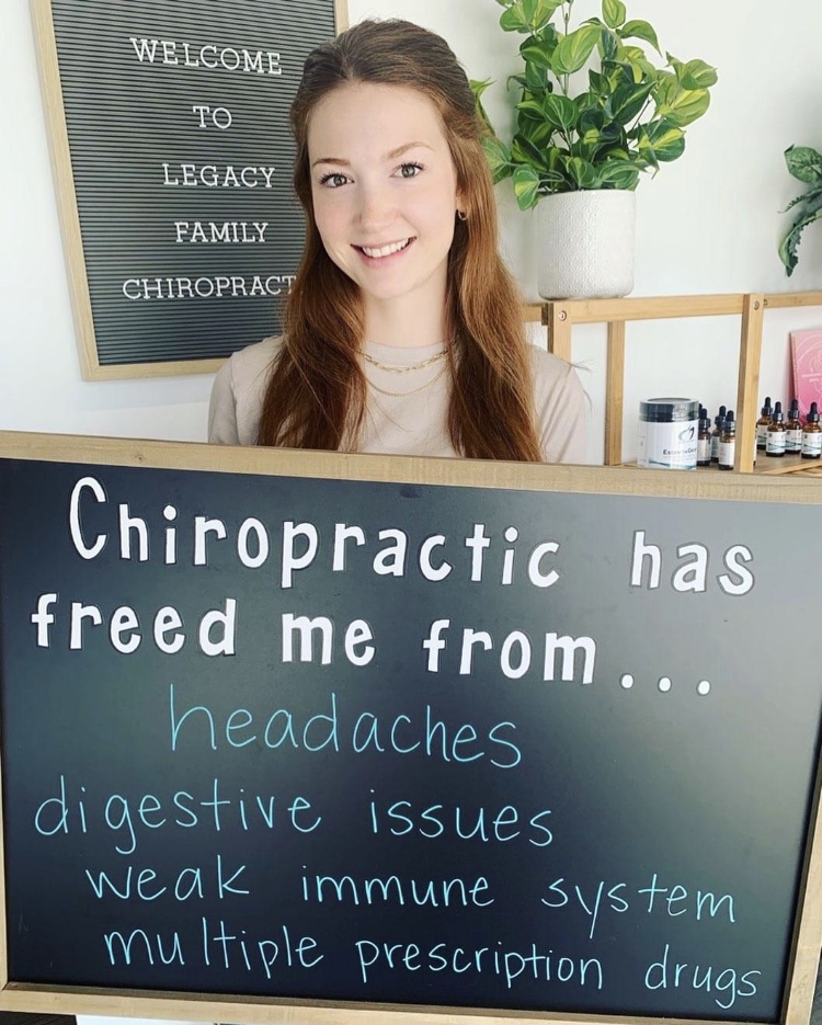 Legacy patient reporting freedom from headaches, digestive issues, weak immunity, and prescription drugs