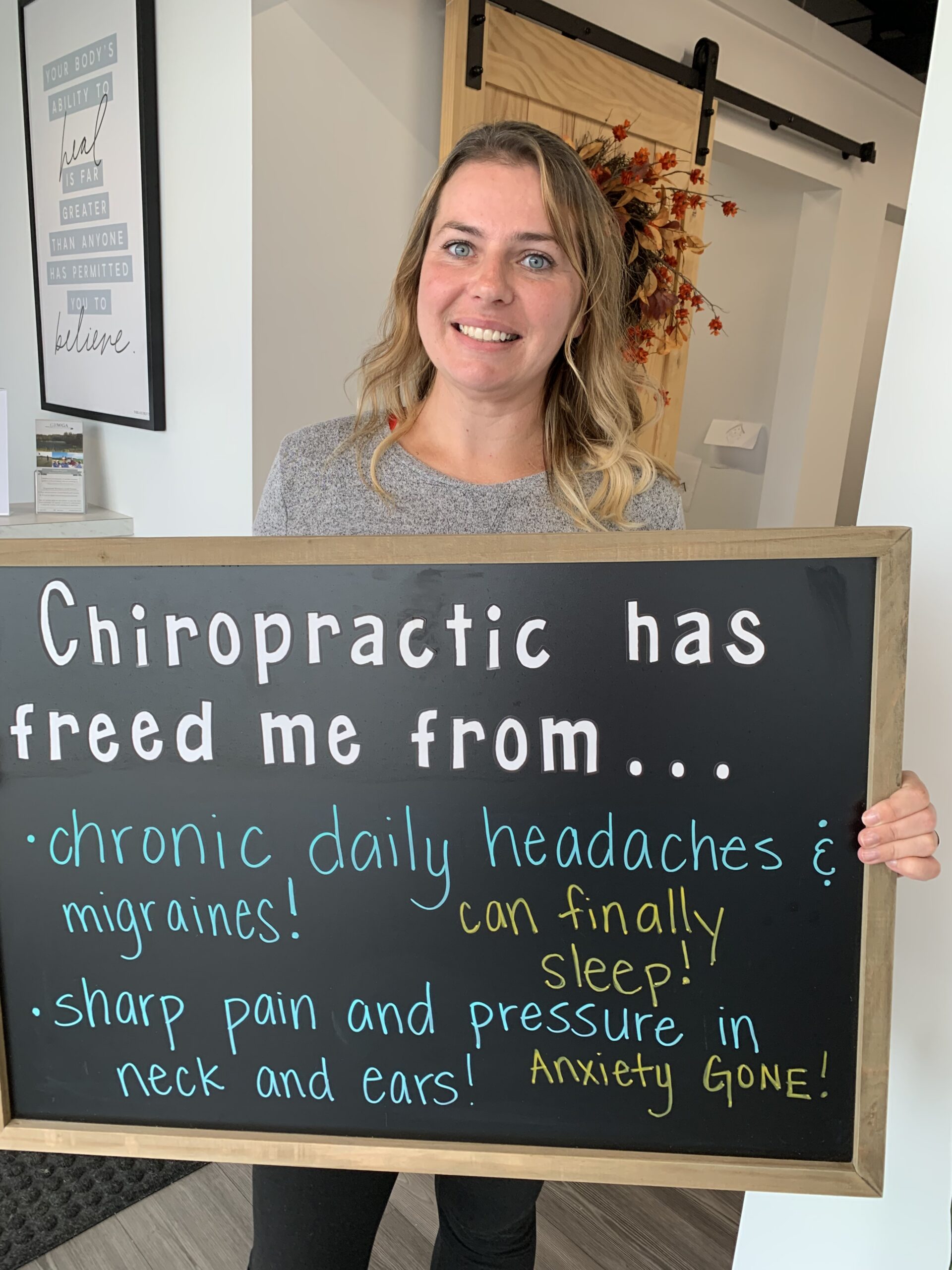 Legacy patient reporting freedom from chronic daily headaches