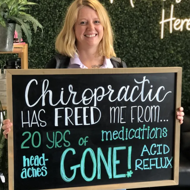 Legacy patient reporting freedom from 20 years of headaches, medications, and acid reflux